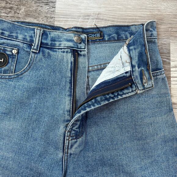 Trussardi Jeans Medium Wash High Rise Straight Leg Denim Italy Women’s Sz 29 - Picture 3 of 8